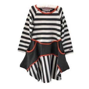WonderLand by KidCuteTure Striped Dress 4